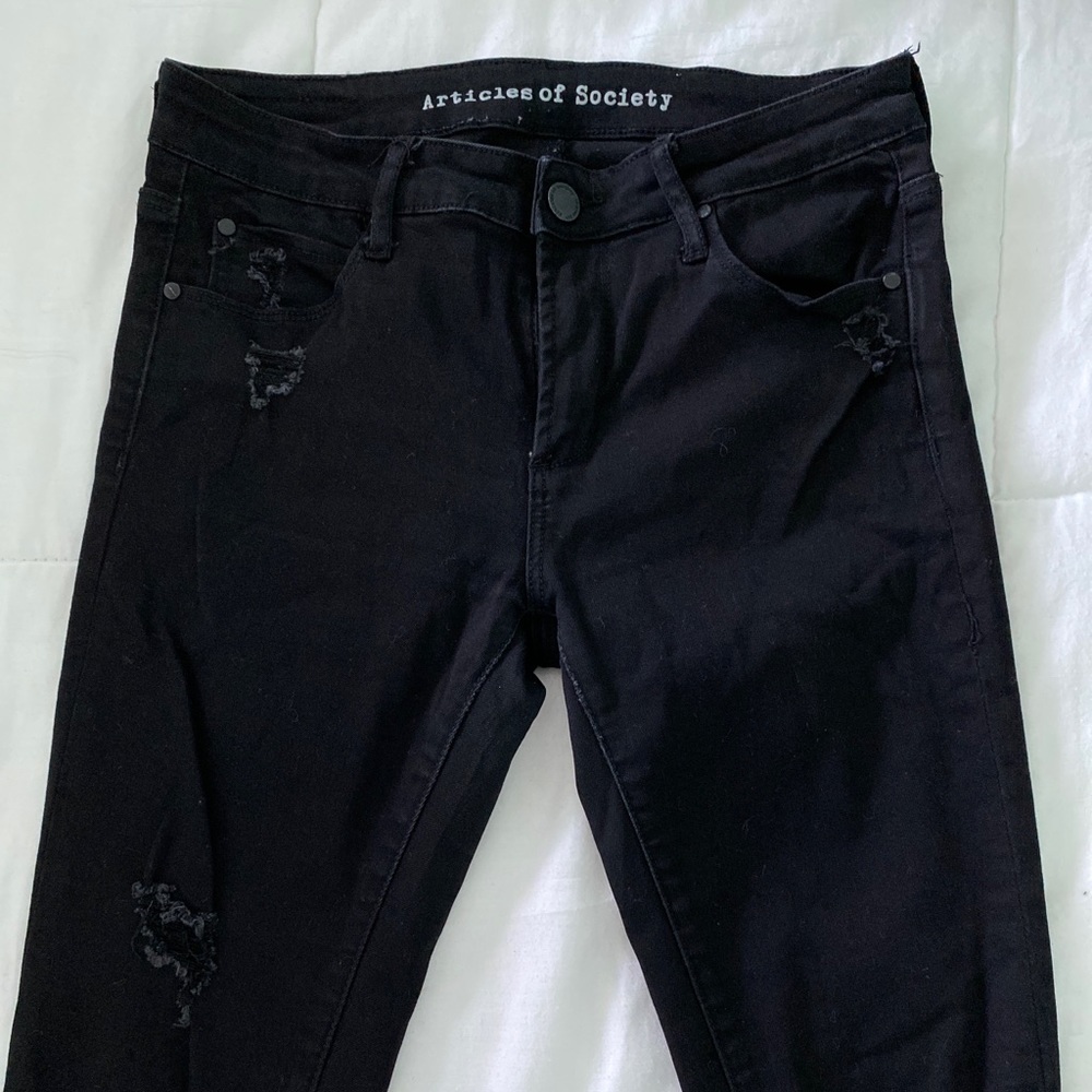 Articles of Society black ripped skinny jeans